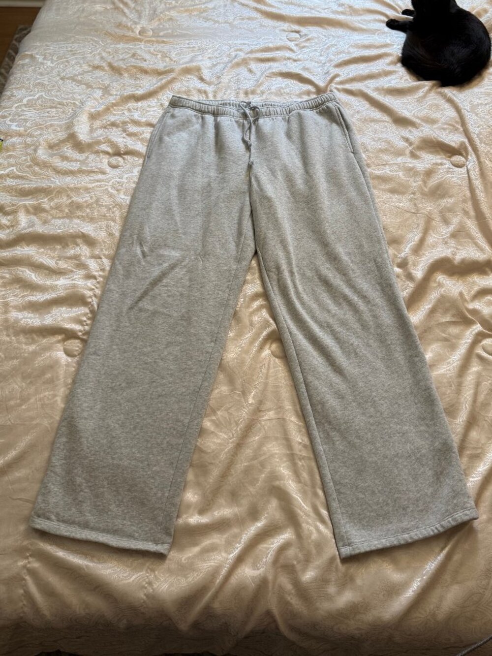 Universal Thread Goods Co. Gray Wide-Leg Lounge Pants, Size: XL